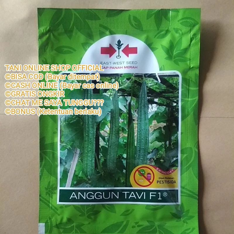 

Benih Gambas Oyong Super Jumbo Anggun Tavi F1 (Panjang Berbobot, kulit Halus kasar sedang dan ukuran Jumbo Berbobot) Isi Benih 75 btr Seed Masa Berlaku 2026 Terbaru (Cap Panah merah)