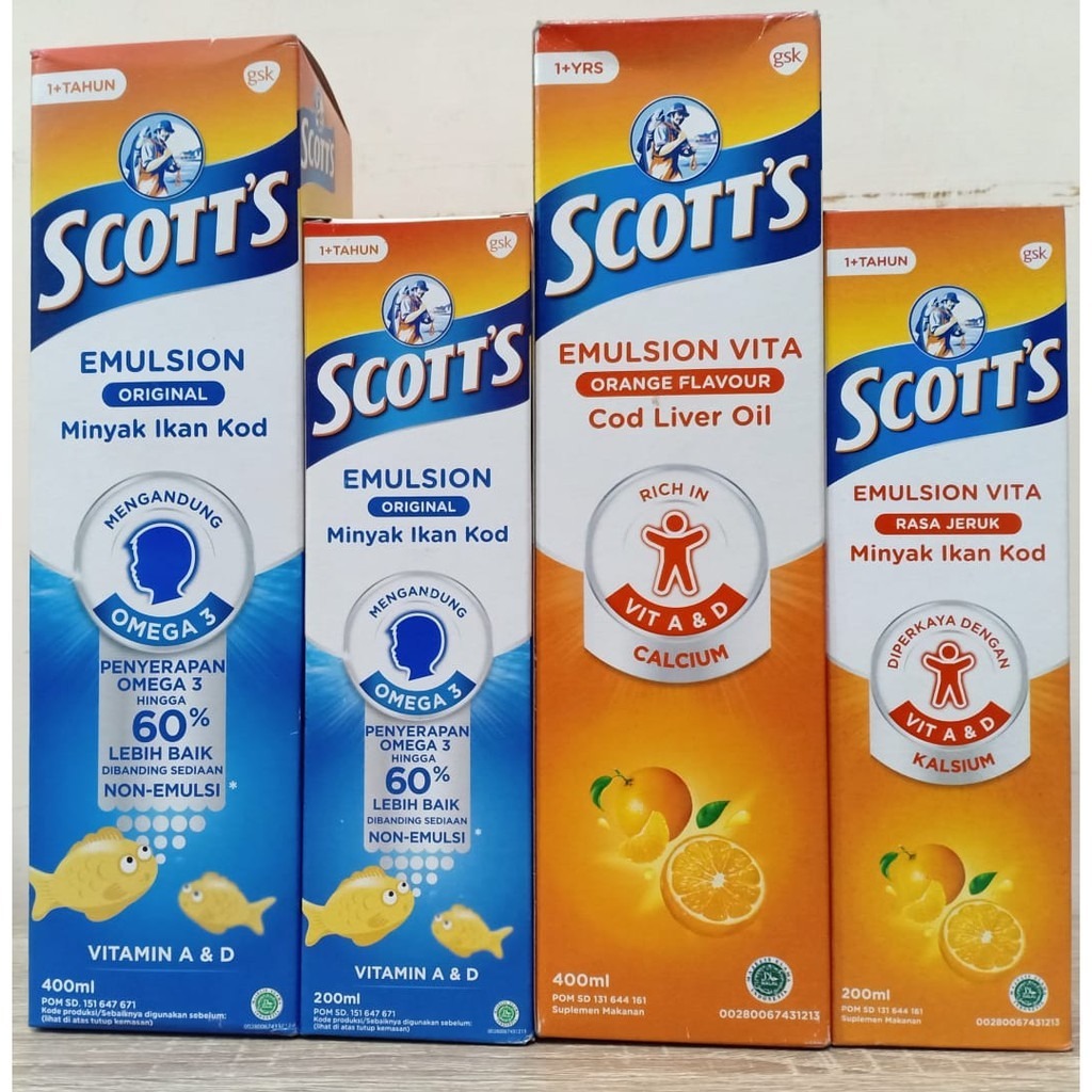 SCOTT'S EMULSION - SUPLEMEN DAYA TAHAN TUBUH ANAK