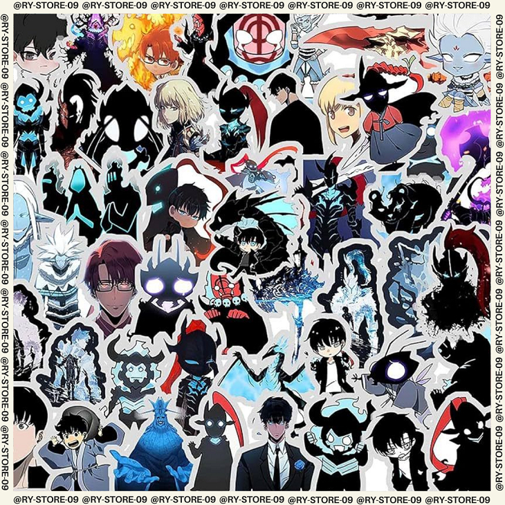 

Sticker - Stiker - Stiker Pack - 30 Pcs - Stiker Anime - Stiker Custom - Stiker Solo Leveling - Glossy - Anti Air