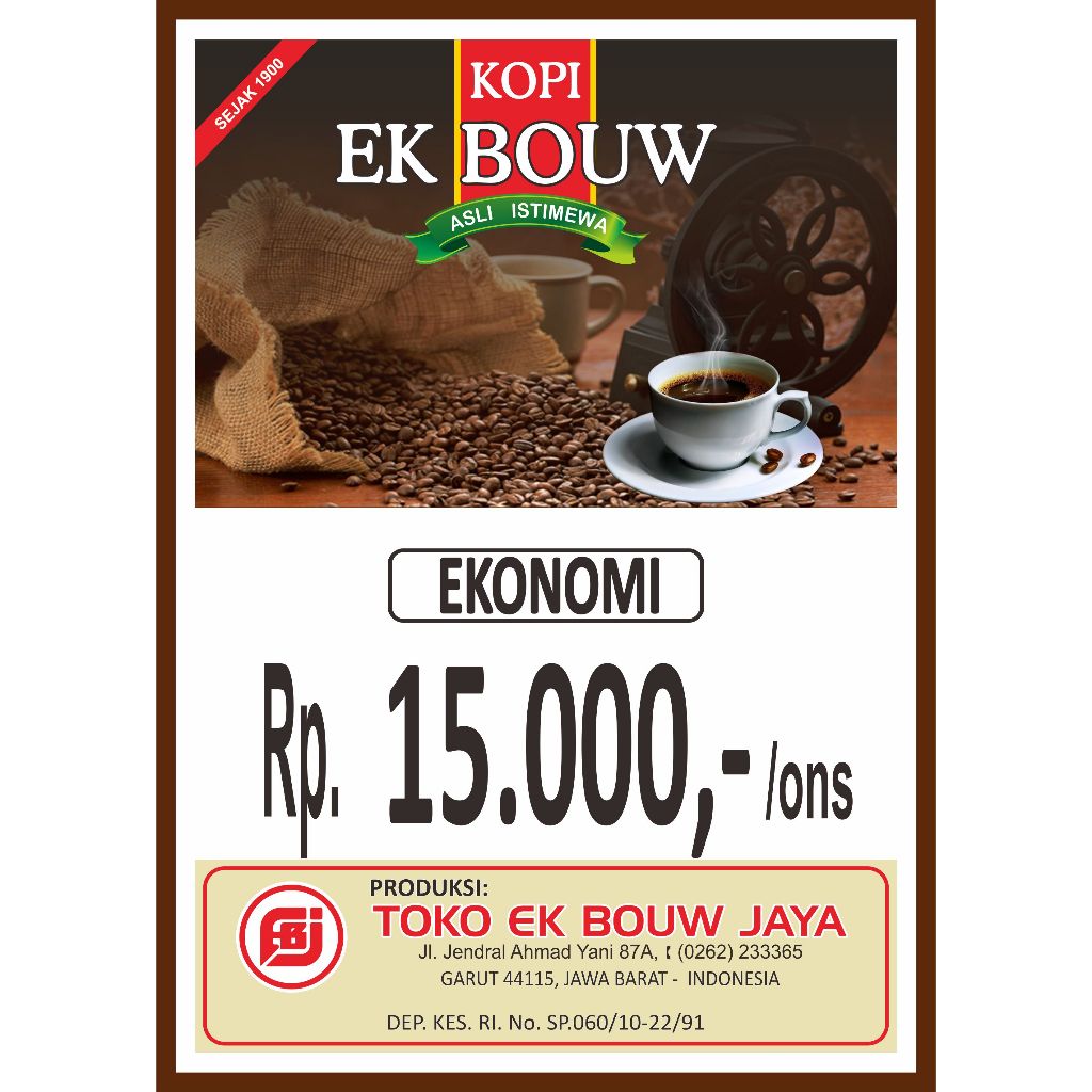 

Kopi bubuk ekonomi kemasan 250g