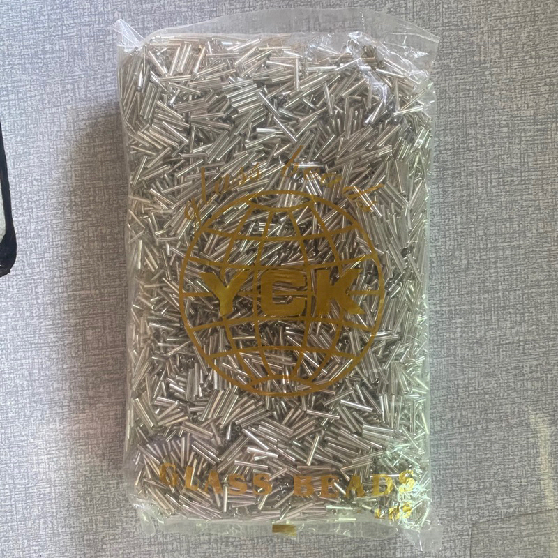 Manik Payet Bambu YCK Panjang 1,2 Cm 450gram Semi Jepang Silver Gold Batang Mote Hijab Bambu Patah P