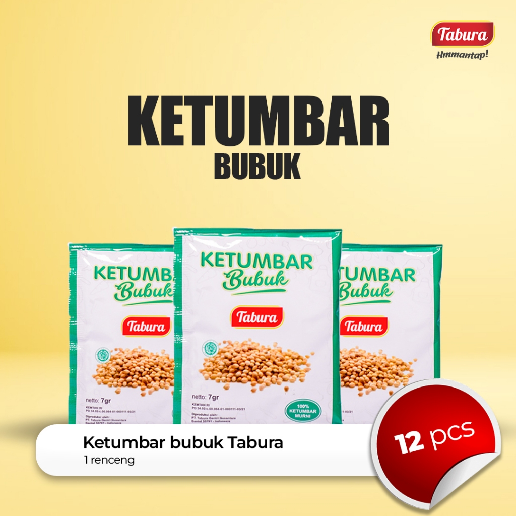 

Ketumbar Bubuk 12 pcs | Ketumbar Bubuk Tabura 7g (RENCENGAN)