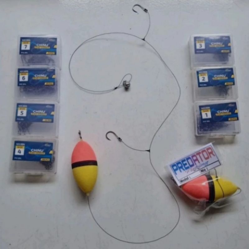 rangkaian pancing bandeng