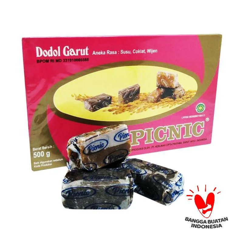 

Dodol Garut Picnic Aneka Rasa Original 500gr Klasik Legendaris Oleh Oleh Khas Garut