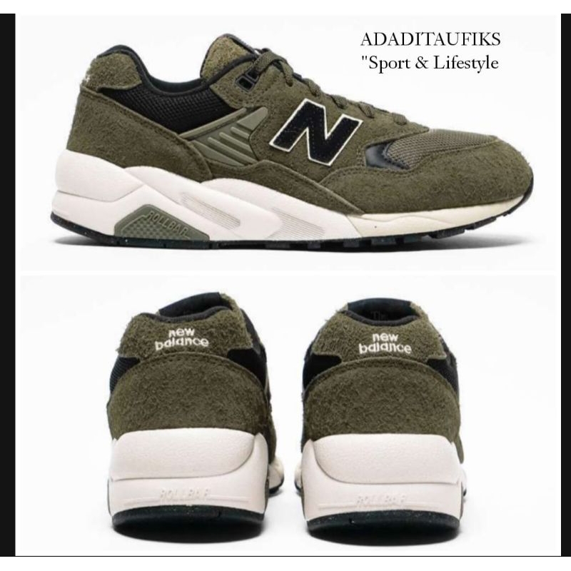 Sepatu NB 580 Olive Green Original MT580EE2