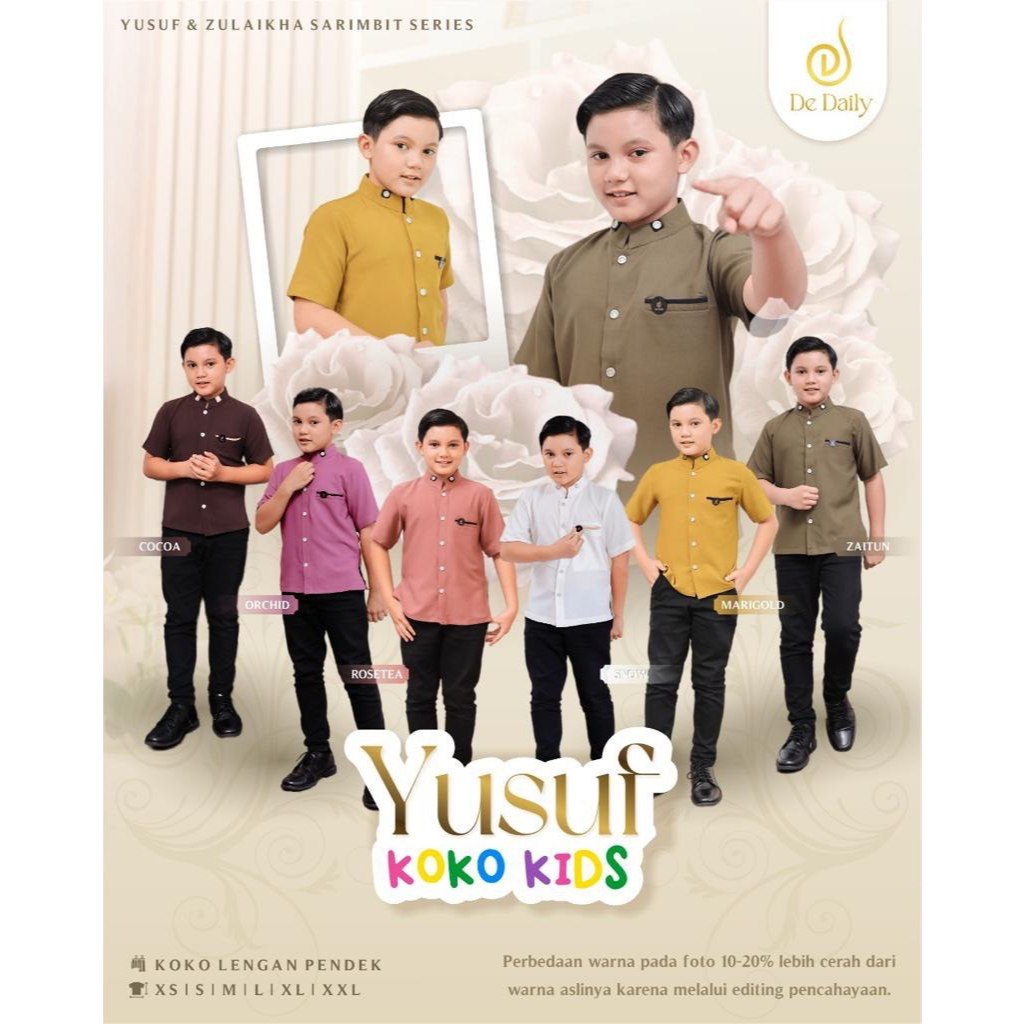 KEMEJA KOKO ANAK / Sarimbit YUSUF & ZULAIKHA by DE DAILY