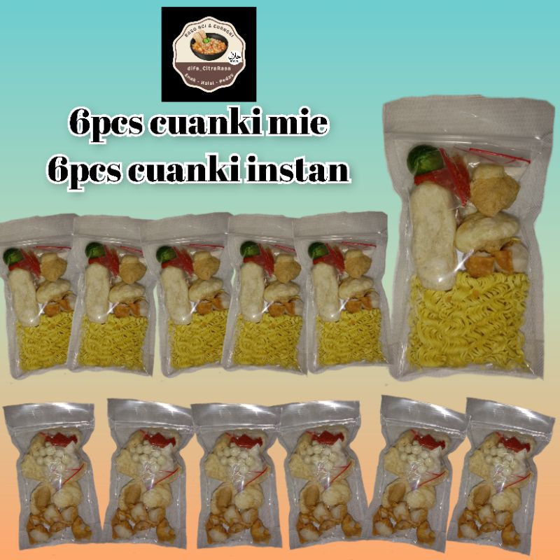 

6pcs cuanki mie,6pcs cuanko