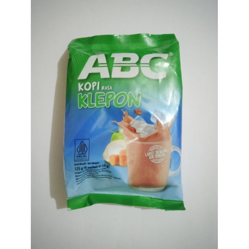 

kopi susu ABC rasa klepon per pouch isi 5 sachet