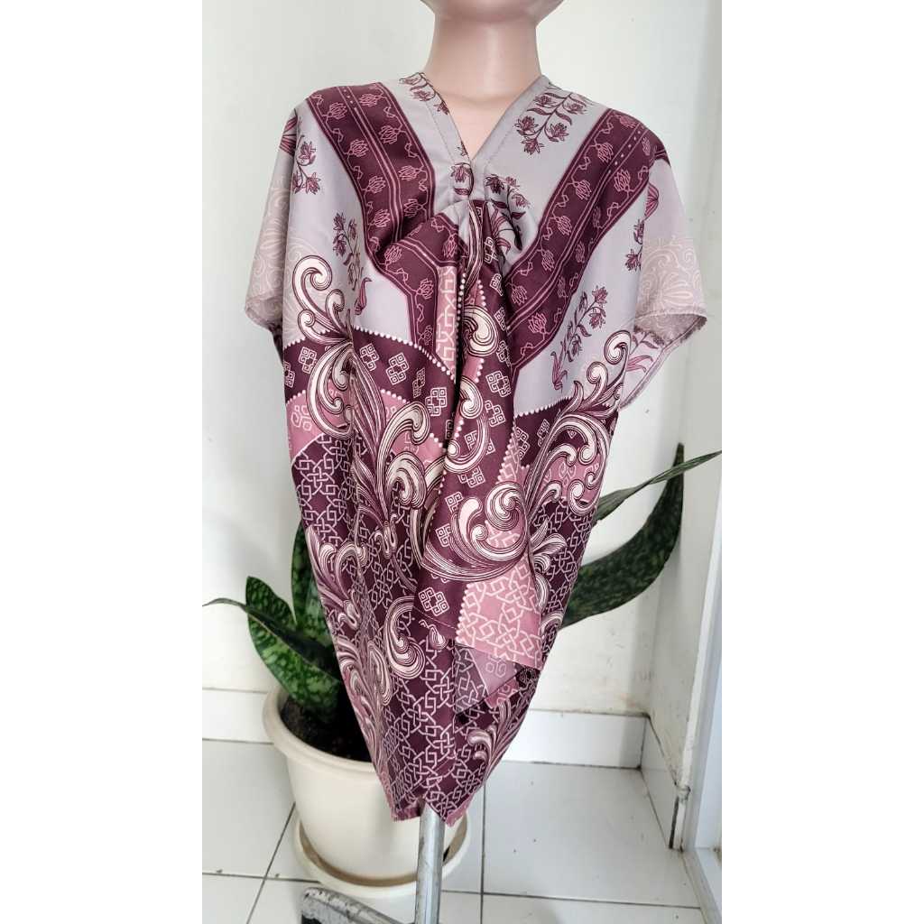 KAFTAN BATIK SATIN PREMIUM/KAFTAN ANAK PEREMPUAN/KAFTAN ANAK