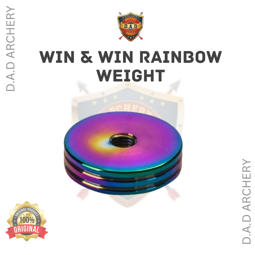 WIN&WIN RAINBOW WEIGHT 1 OZ / 2 OZ ORIGINAL | BAREBOW WEIGHT RECURVE | STABILIZER WEIGHT PANAHAN WIA