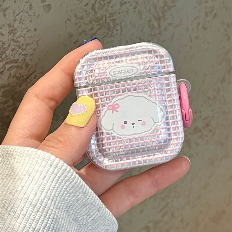 Pink Cloud Puppy Softcase for Airpods 1 2 Pro 3 Case Airpods Inpods TWS