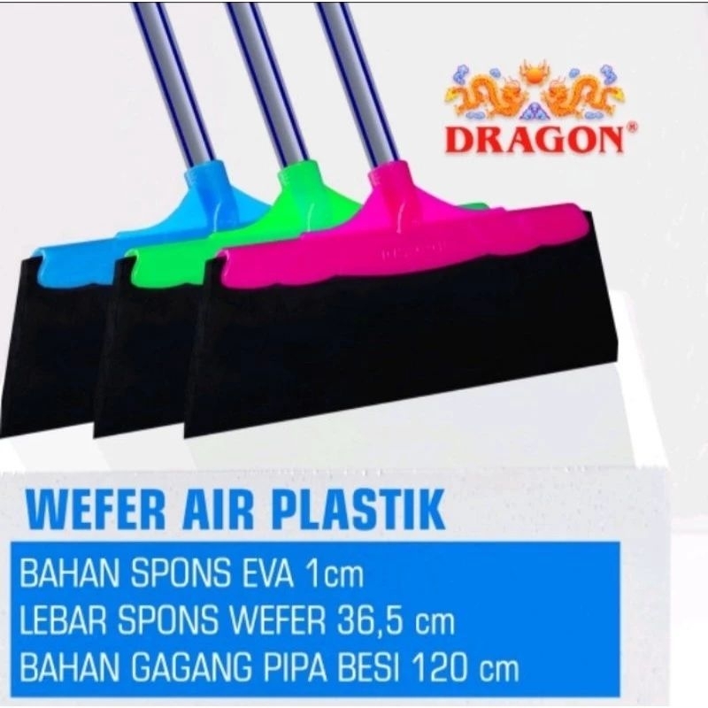 DRAGON Wefer Air Plastik / Pel Karet / Serokan Air  Gagang Pipa Besi
