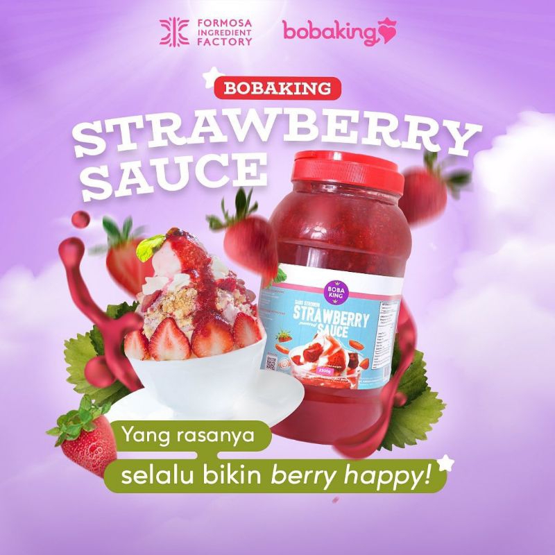 

Strawberry Jam / Selai Strawberry Boba King 2,3 Kg