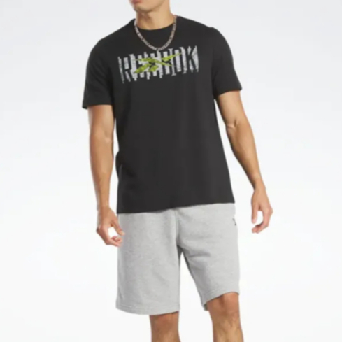 Baju Pria - REEBOK Graphic Series T-shirt - Black [HM6247] - Original