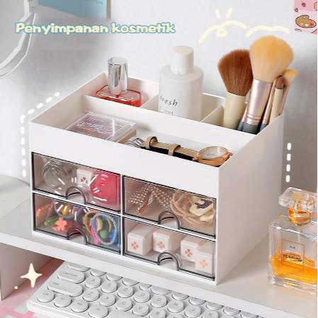 Rak Laci Organizer Meja/ Rak Susun Alat Tulis Aesthetic Minimalis/ Kotak Penyimpanan Serbaguna