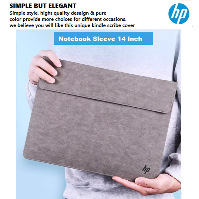 Sleeve Case Sarung Laptop Hp Simple Magnetic Buckle 14 Inch Original