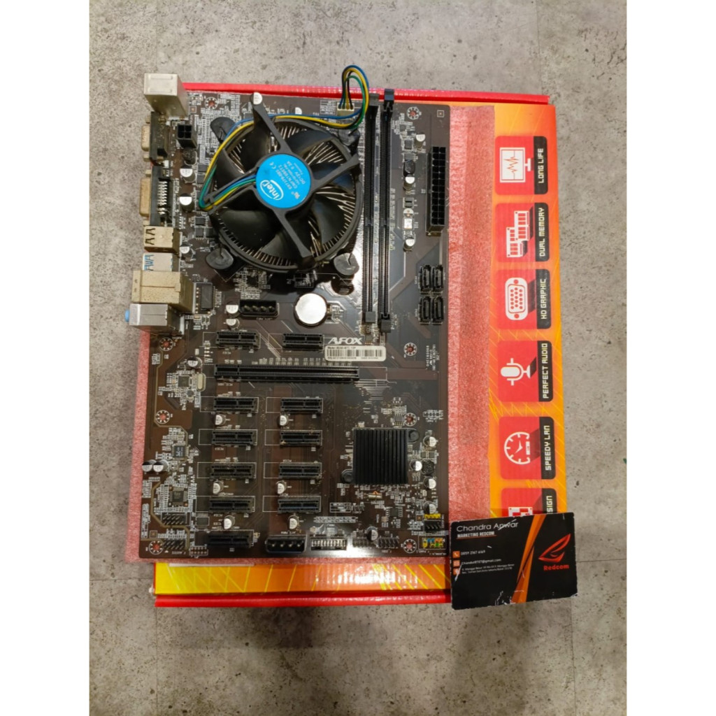 AFOX B250 BTC 12 Slot - DDR4 LGA1151 Mining Motherboard - 2ND
