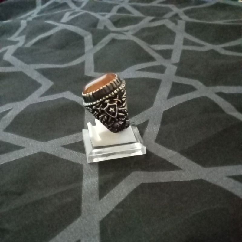 Batu akik raflesia emban alpaka super size 7