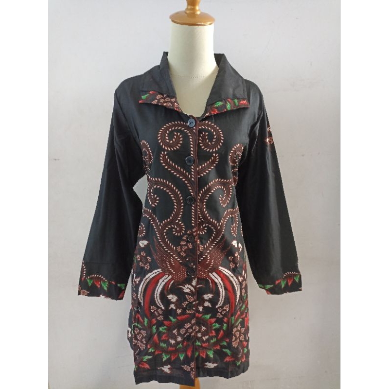 KHUSUS TUNIC BATIK MURAH WANITA KANTOR PREMIUM 213GMK853
