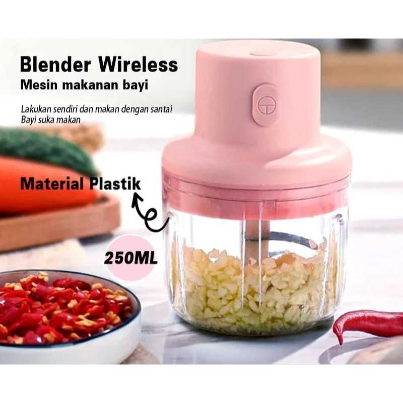 Blender Chopper Mini USB / Blender Mini Tanpa Kabel / Blender pencacah Bawang USB / Mini Blender Por