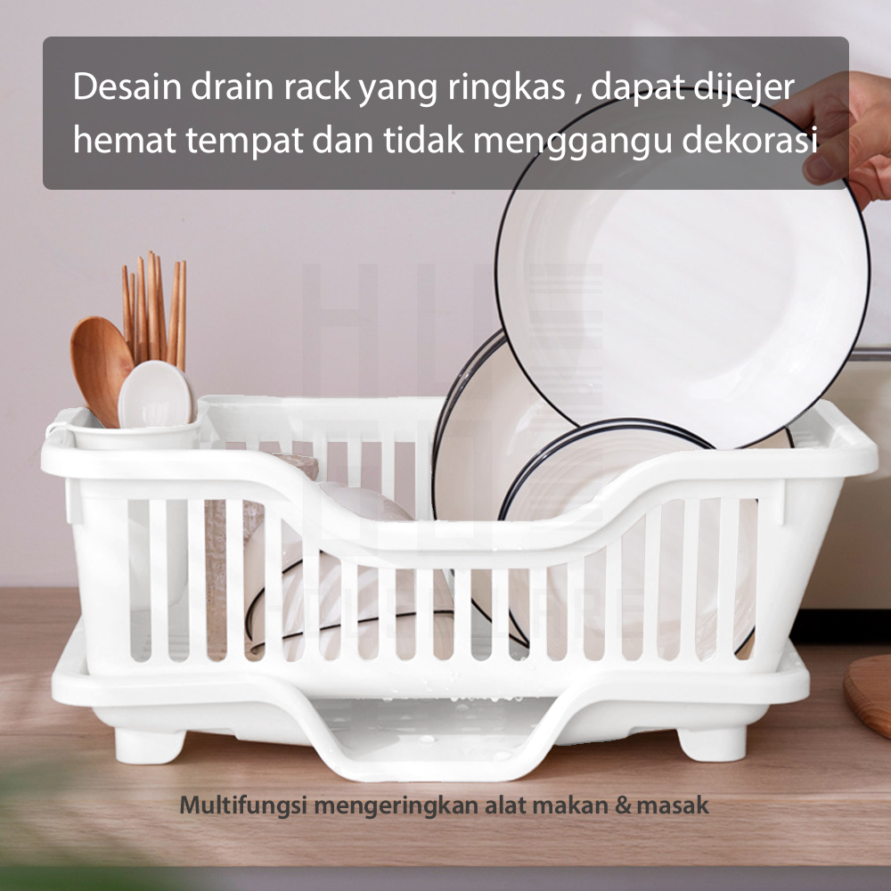 Rak Cuci Piring Wastafel Rak Dapur desain luas Multifungsi | rak peniris piring basah