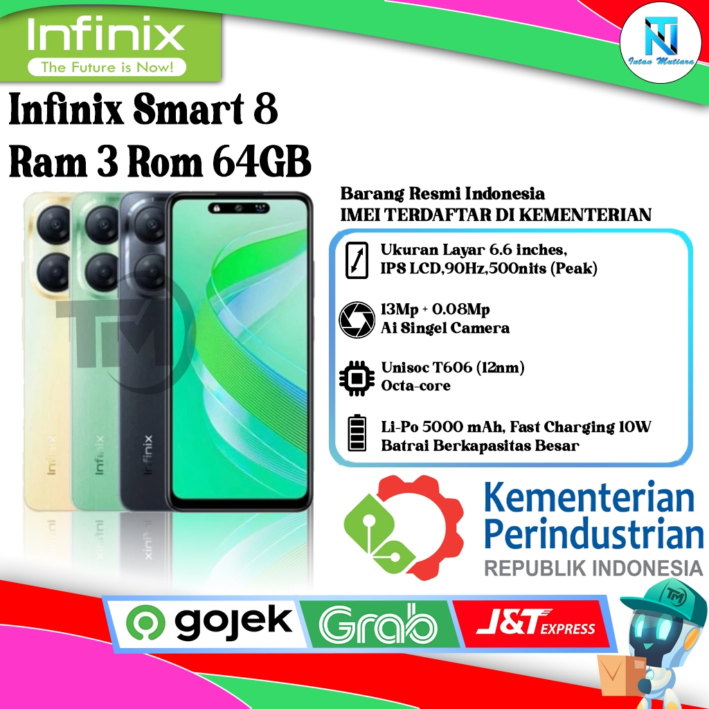 Infinix Smart 8 Ram 3/64GB | 4/128GB
