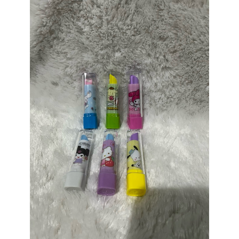 

017 penghapus sanrio lipstik kuromi / cinnamorol / pompompurin / my melody