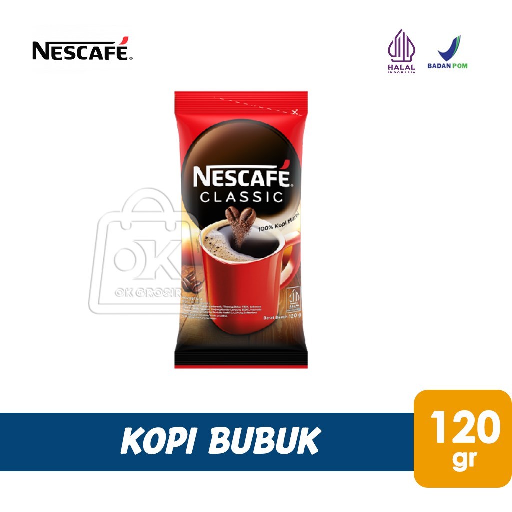 

Nescafe CLASSIC Kopi Instan Bubuk (120 gr)