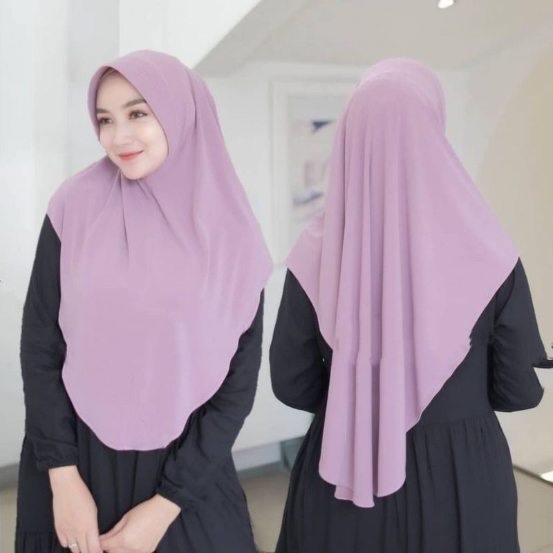 Jilbab Bergo Oval Jersey Premium Pinguin L / Jilbab Instan Jersey Oval Pinguin Pet Jumbo L/ Bergo In