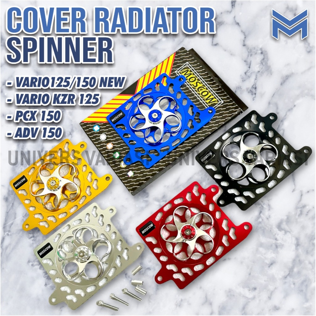 COVER RADIATOR + KIPAS ( SPINNER ) untuk MOTOR UNIVERSAL VARIO 125/150 HONDA VARIO 125 FI  NEW HONDA
