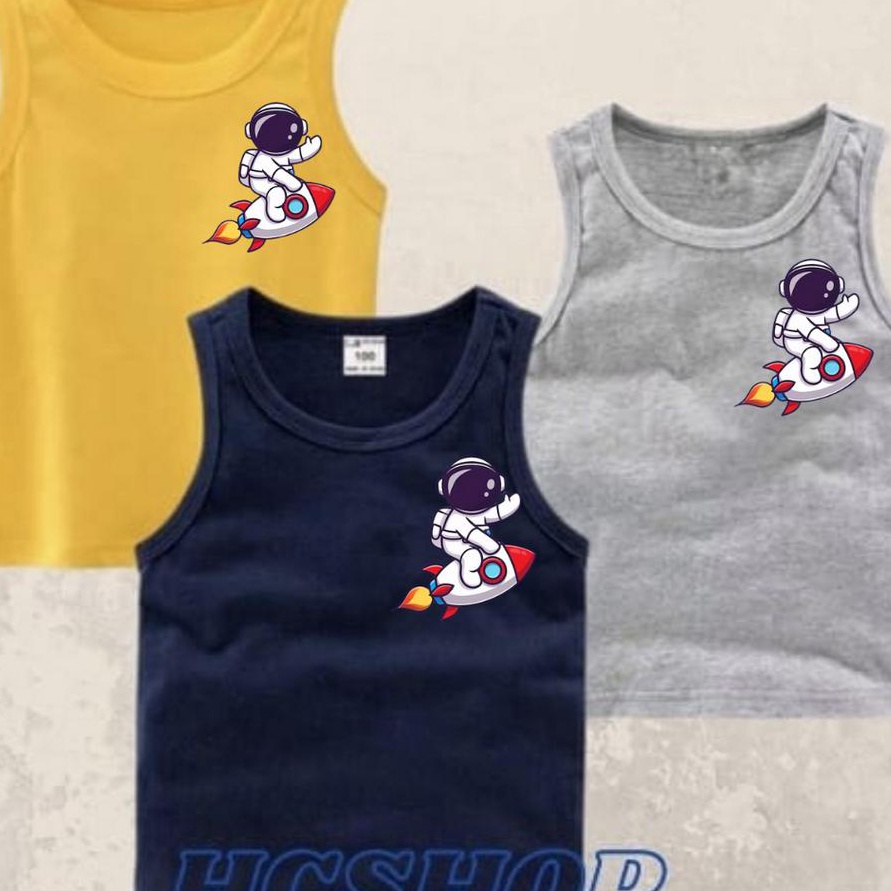 Jangan Sampai Kehabisan Singlet Anak baju kaos anak Logo ASTRONOT Unisex Ideal Usia 216th Singlet An