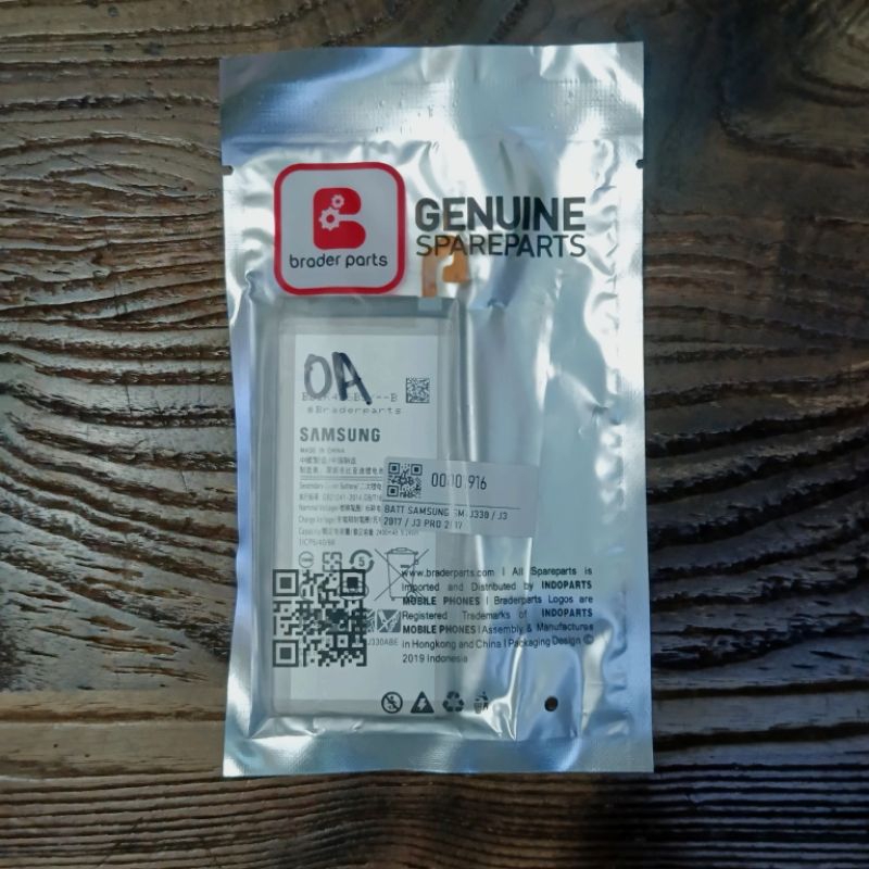 BATERAI SAMSUNG J3 PRO / J3 PRO 2017 / J330 / J3 2017 ORIGINAL 100% BRADERPART