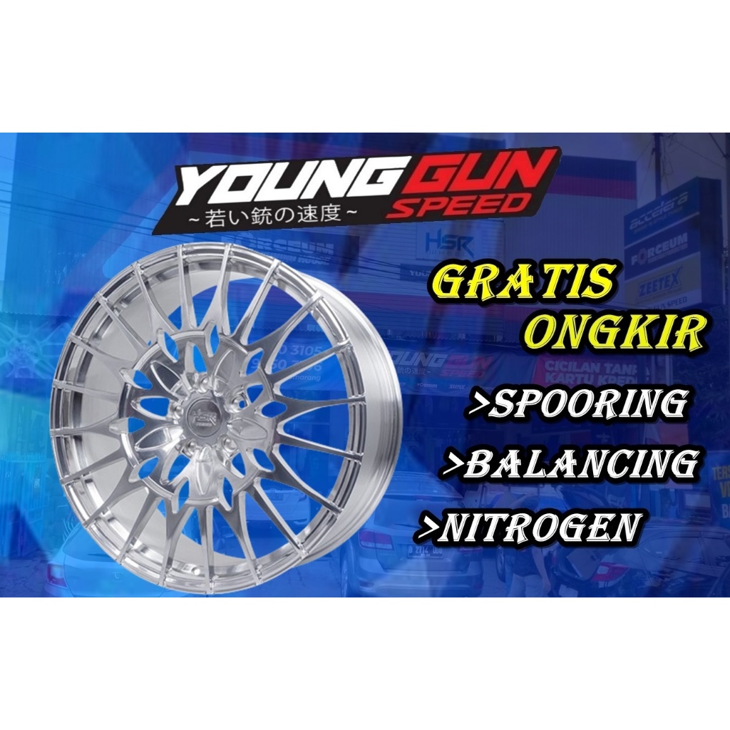 Velg Racing HSR RFG RFL R22 Lebar 9 ET 40 Untuk Mobil Rangerover Bmw