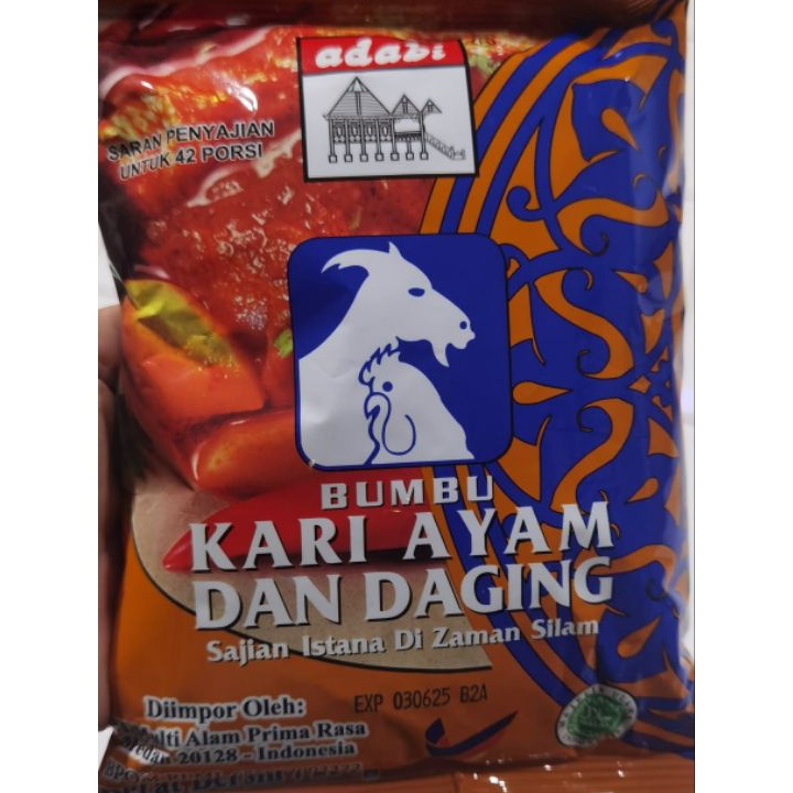 

XC26619 Kari ayam dan daging adabi 25 gram promo