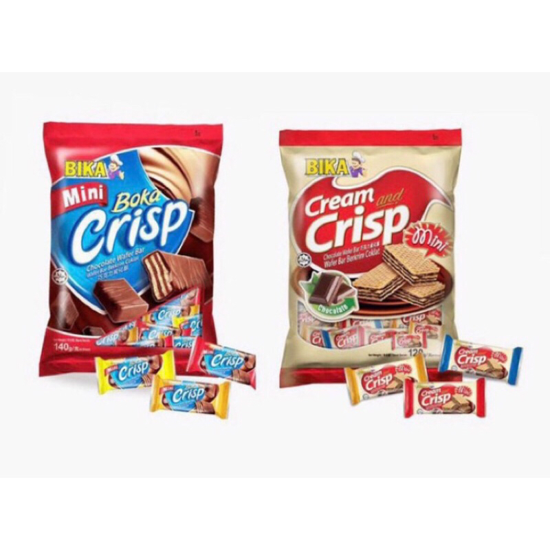 

Bika Boka Crisp Chocolate Wafer Bar 90gr / Boka crisp / Cream & Crisp