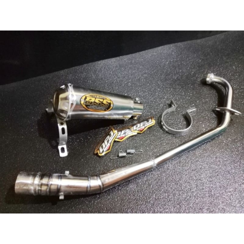 knalpot recing BSS tipe motor satria Fu satria engkel Jupiter MX old Jupiter MX new