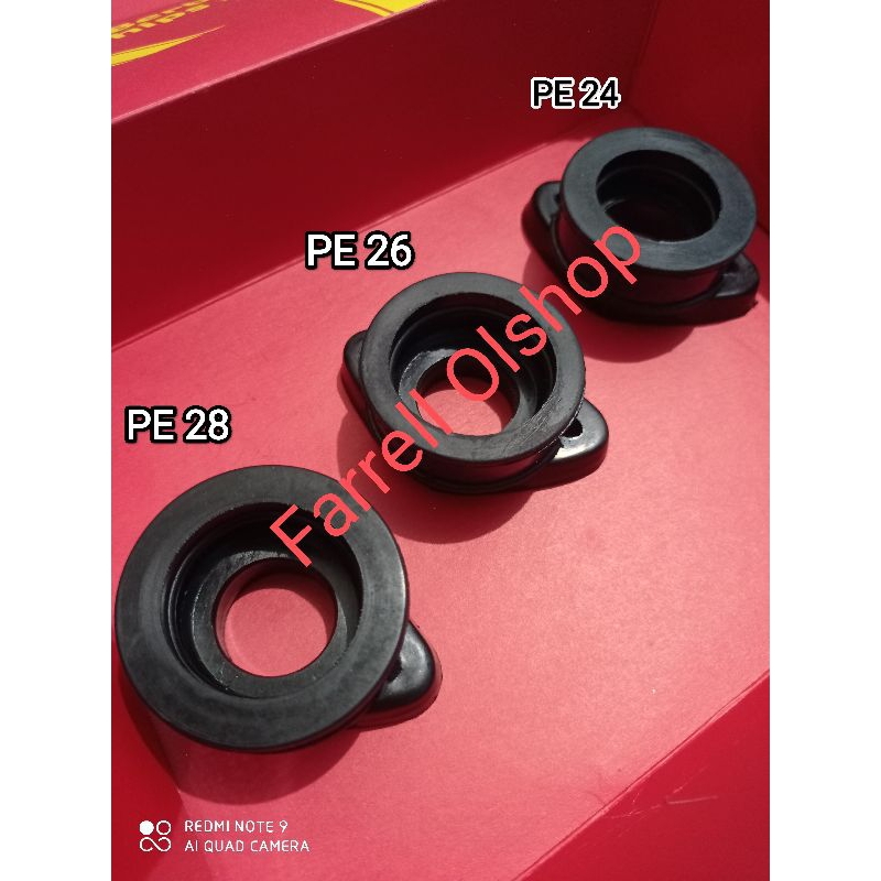 Karet Sambungan Manipol Manipul Manifold Bebek PE 24 26 28 PWK Grand Vega Smash Kaze Karisma