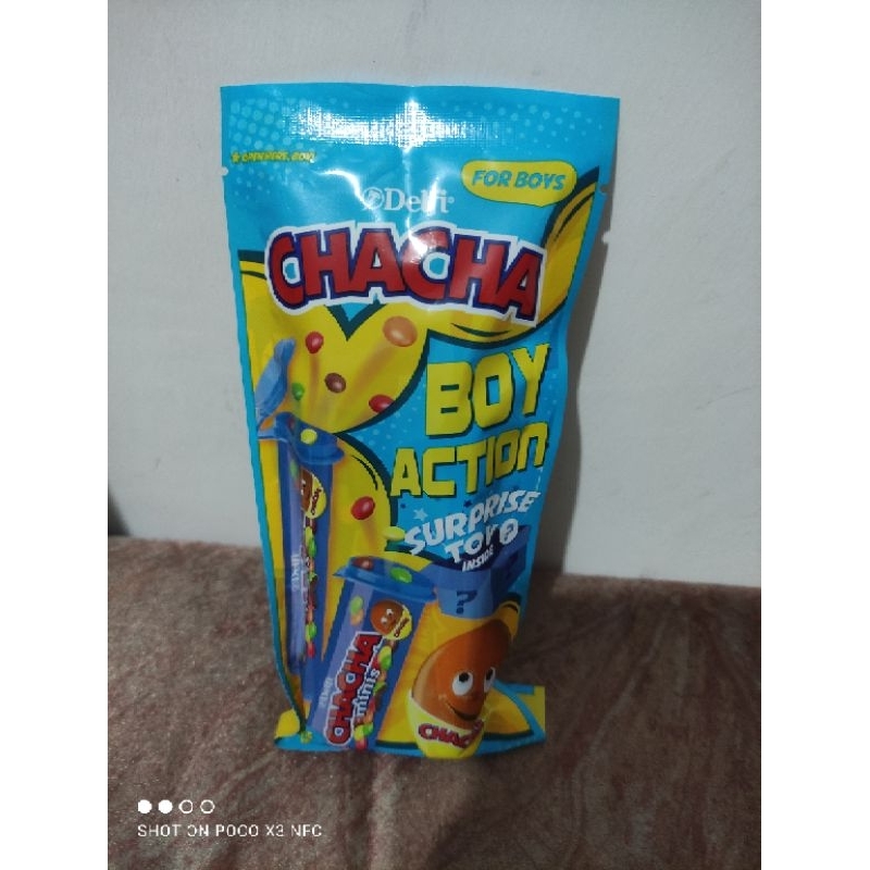 

Delfi Cha Cha Minis SURPRISE TOY 2 x 17gr cokelat chacha (Boys)