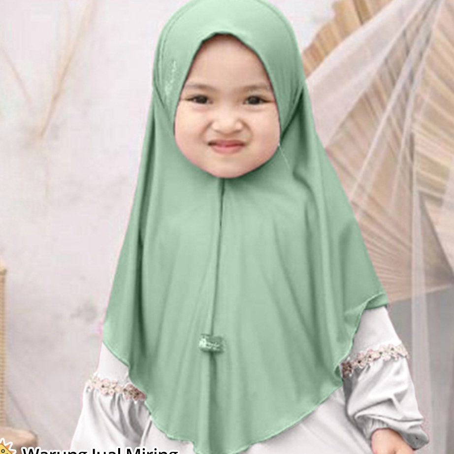 HOT Jilbab Pet Instan Anak 112 Tahun Jersey Spandex Premium Kerudung Hijab Bergo Pashmina Murah Inst