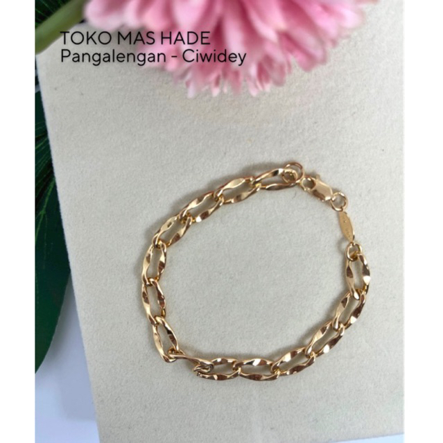 Gelang emas korean style gelombang kadar muda