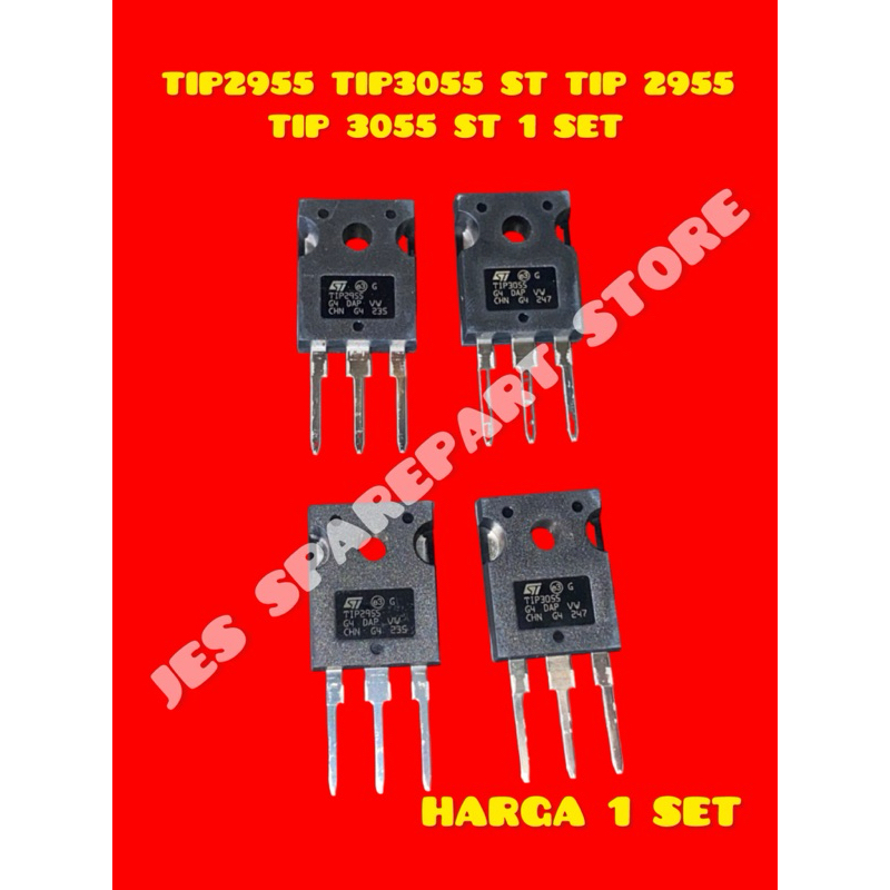 TIP2955 TIP3055 ST TIP 2955 TIP 3055 ST 1 SET