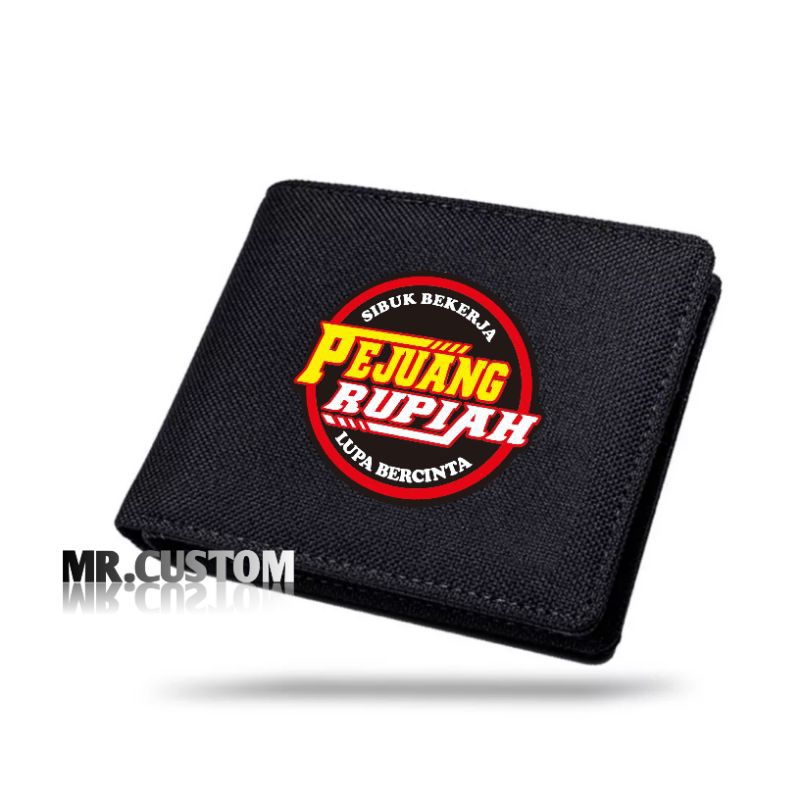 Dompet Kanvas Lokal Pejuang Rupiah Logo - Dompet Kanvas Dewasa