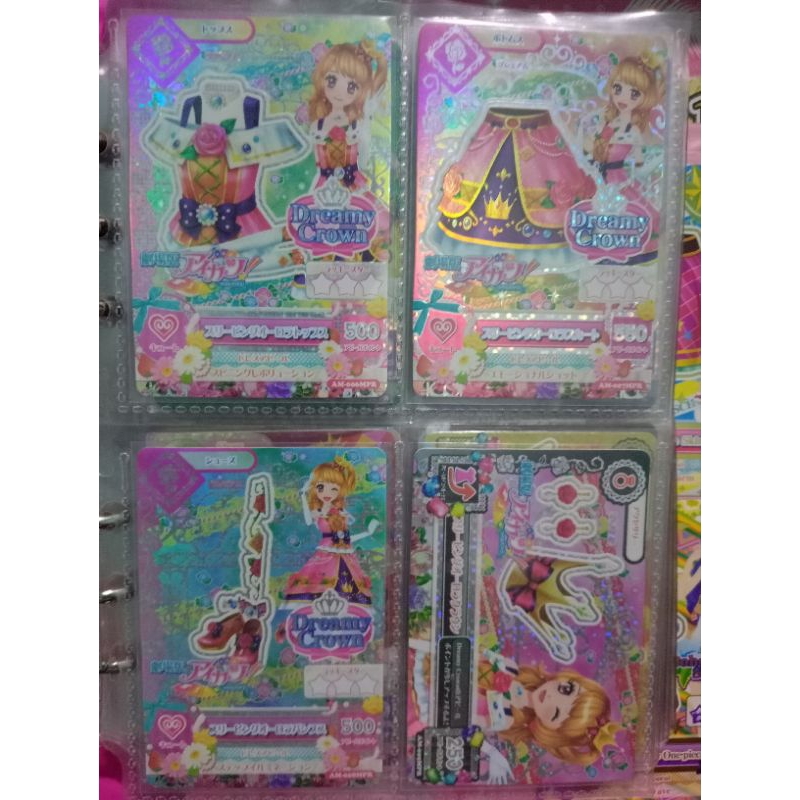 KARTU AIKATSU PREMIUM RARE SET JEPANG AKARI OOZORA DREAMY CROWN SLEEPING AURORA COORD