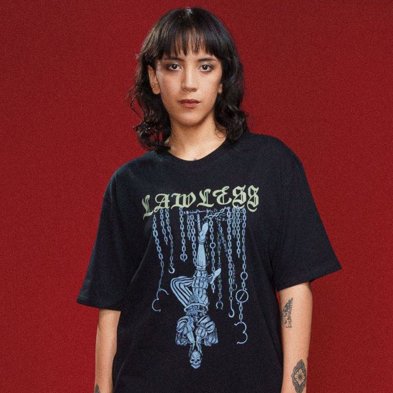 ASLI Kaos Tshirt LAWLESS JAKARTA - HANGED MAN Lawless Jakarta Official