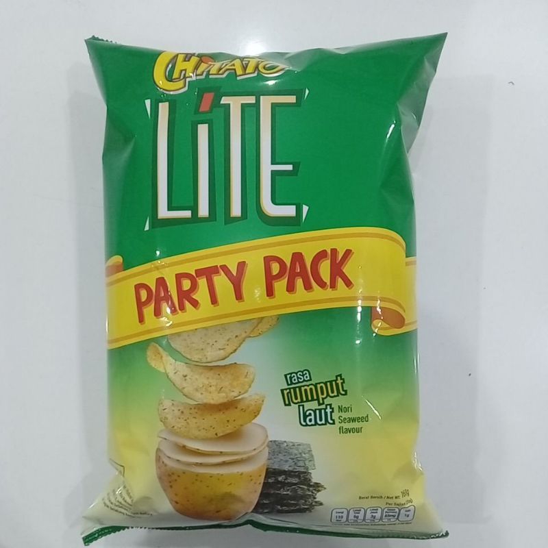 

Chitato Lite Keripik Kentang Rasa Rumput Laut 168 g Party Pack