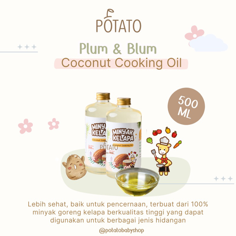

Plum & Blum Coconut Cooking Oil Minyak MPASI BB Booster - 500 gram