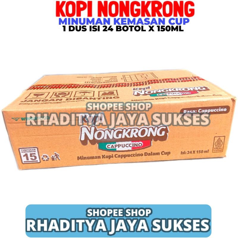 

Kopi Nongkrong Cappucino 1 Dus Isi 24 Cup 150ml