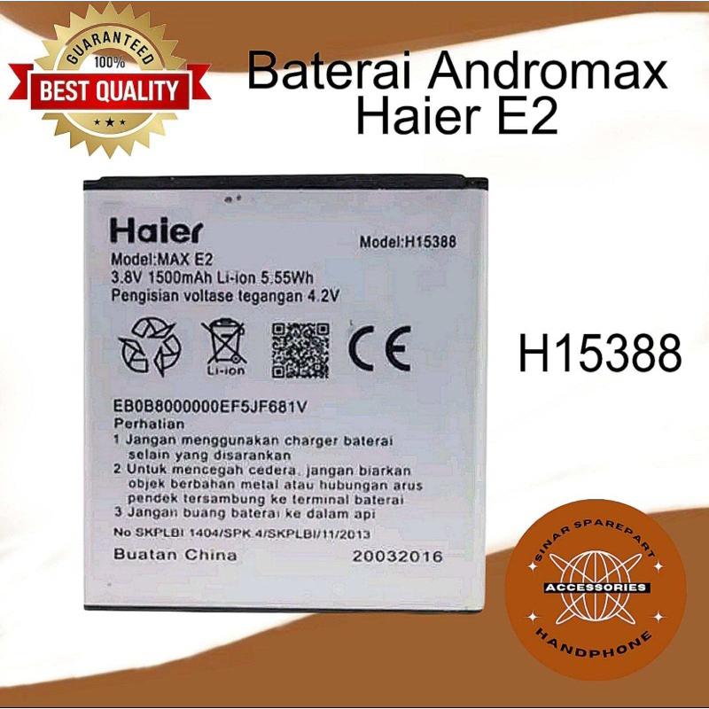 BATERAI BATRE BATTERY SMARTFREN ANDROMAX HAIER E2 B16C2H H15388 NEW ORI