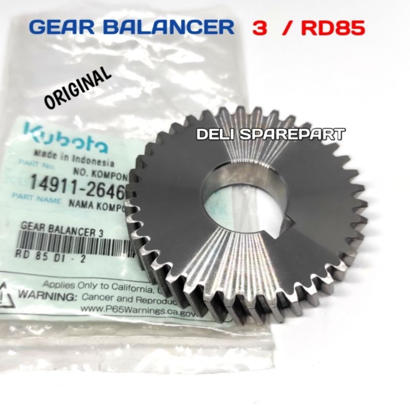 Rd75 Rd85 gear balancer 3 gigi bandulan kubota  Rd85  S Rd85 T original