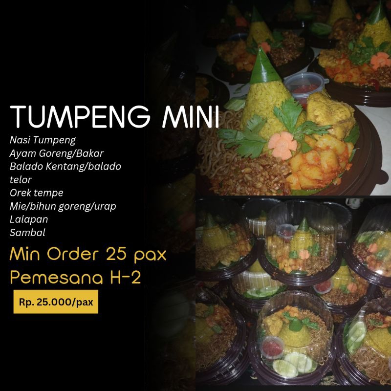 

Tumpeng mini untuk acara ulang tahun dll catering ulang tahun dll